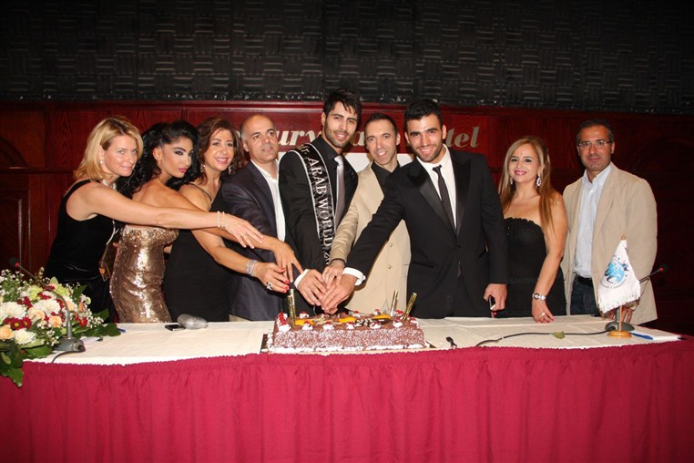 Press conference of Mr Arab world 2012